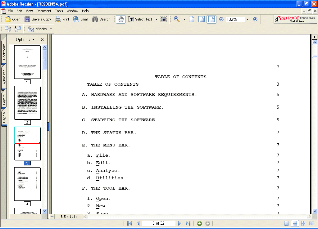 Onscreen PDF Help